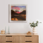 Rugged VI - High Resolution Giclee Printed Canvas Framed in Contemporary Clear Acrylic Frame